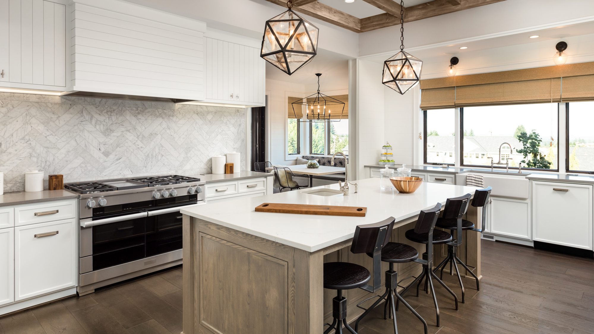 Kitchen with Two Sinks