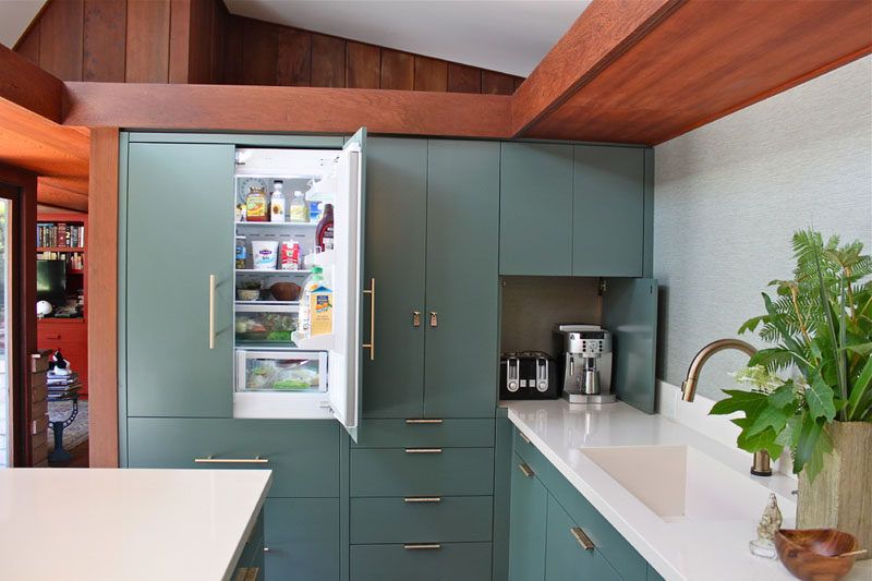 Built In Fridge Cabinet Ideas & Hidden Fridge Inspiration